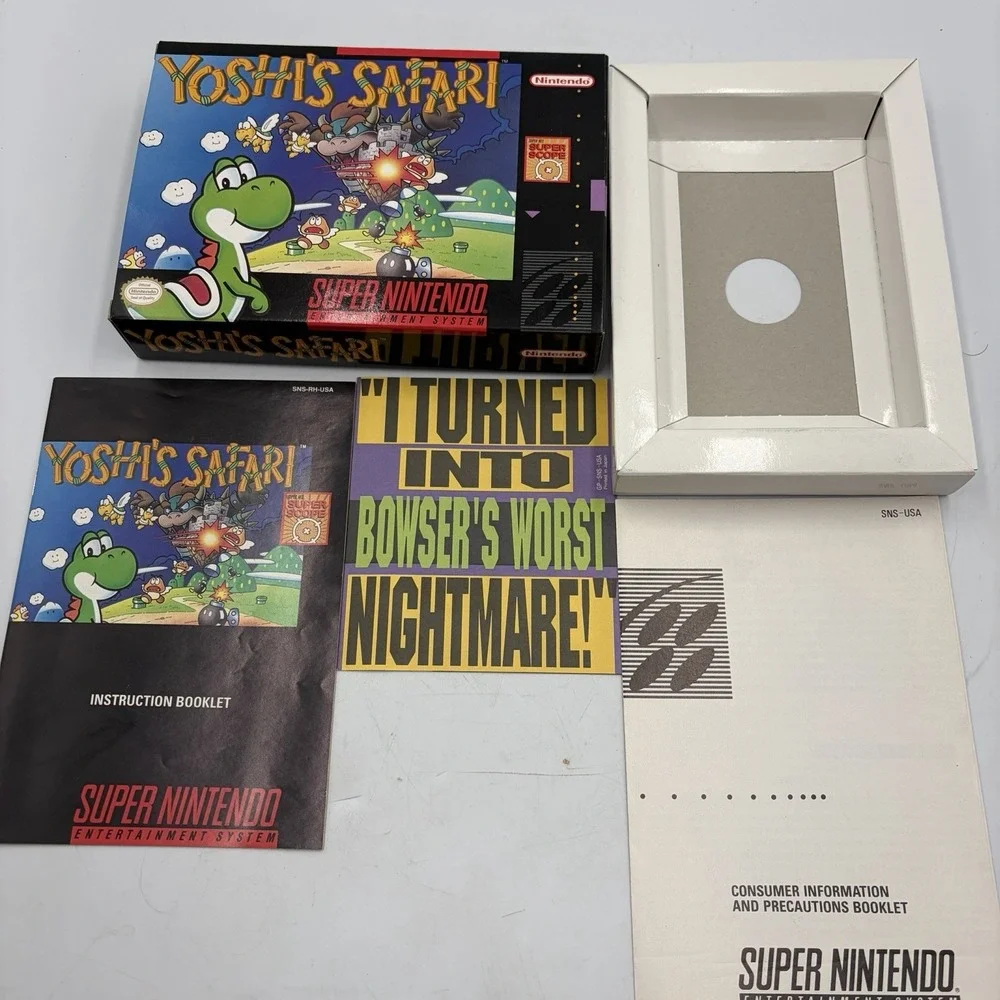 Yoshi's Safari (Super Nintendo | SNES) Authentic Box Only & Inserts No Game